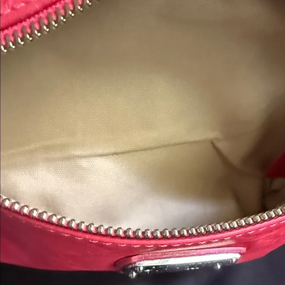 Longchamp Pink Embossed Wristlet - Picture 6 of 10